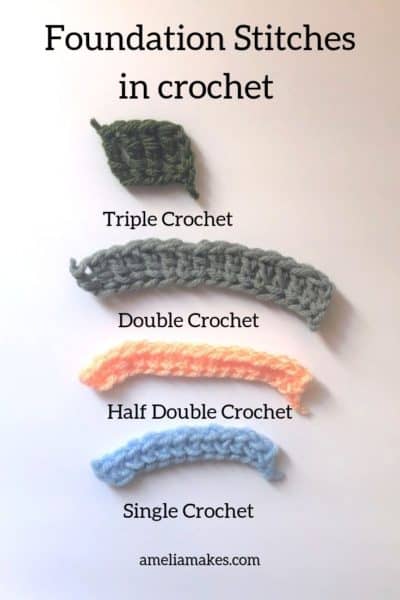 How to Crochet Foundation Stitches - Amelia Makes