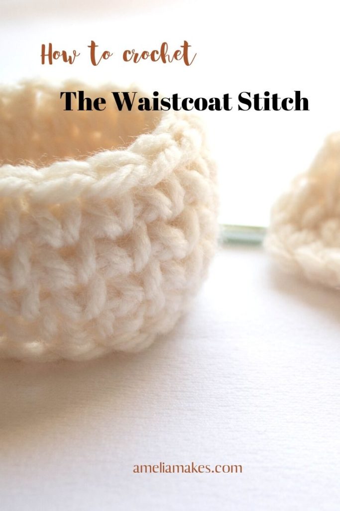 crochet the waistcoat stitch