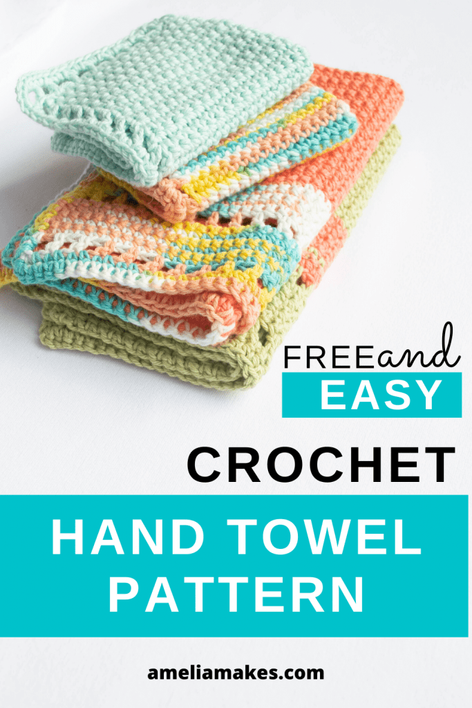 The Trevi Hand Towel Free Crochet Pattern Amelia Makes