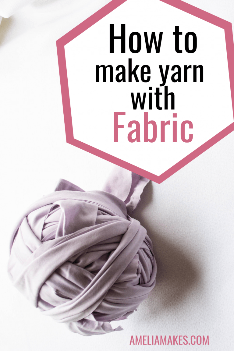 How to Turn Fabric into Yarn- DIY Alternative for Crocheting - Amelia Makes