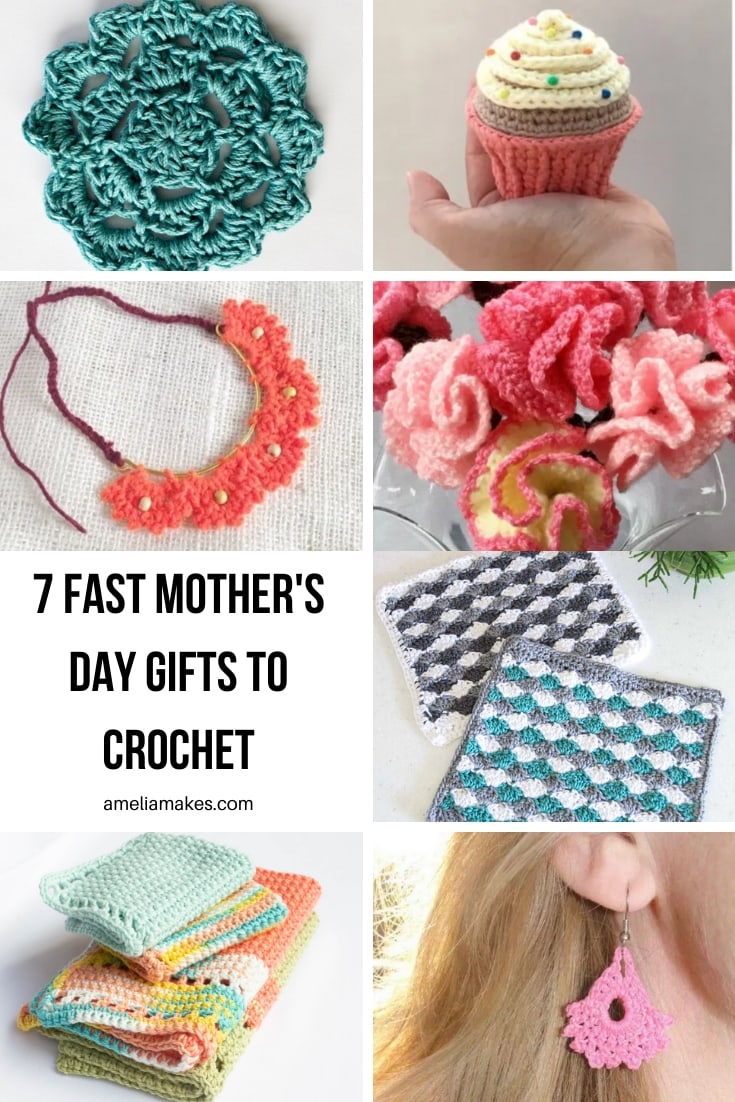 7 Quick and Sweet Mother's Day Gifts to Crochet - Amelia Makes