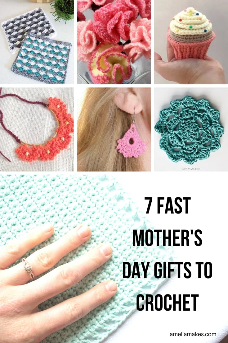 10 Quick and Sweet Mother's Day Gifts to Crochet - Amelia Makes