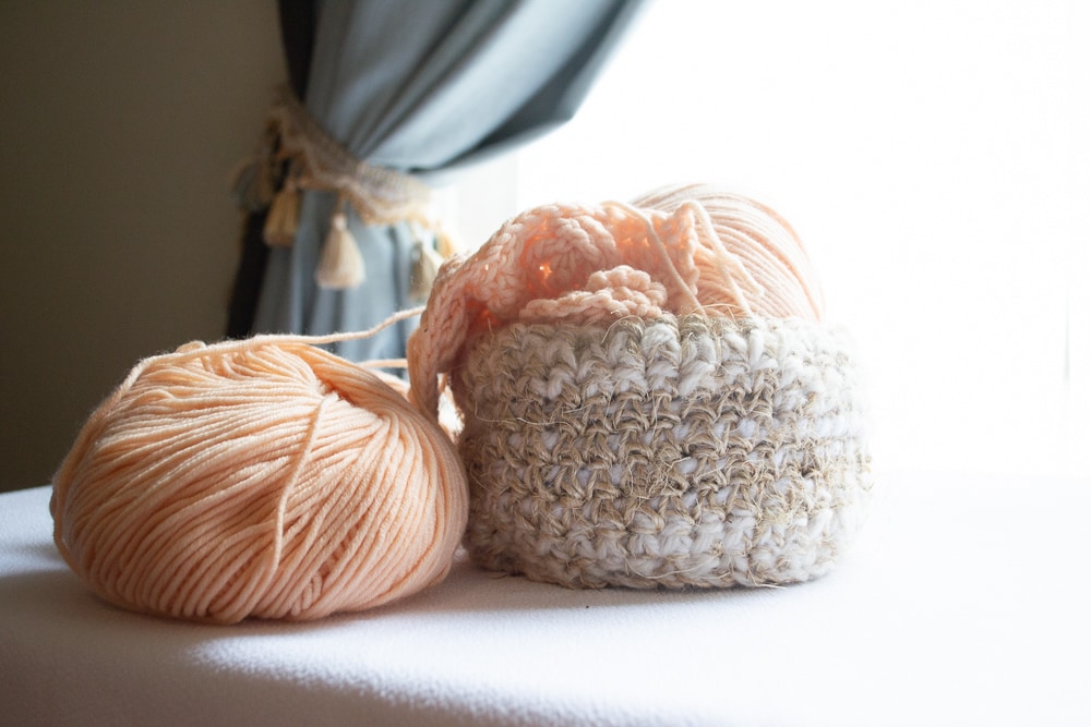 Crochet basket