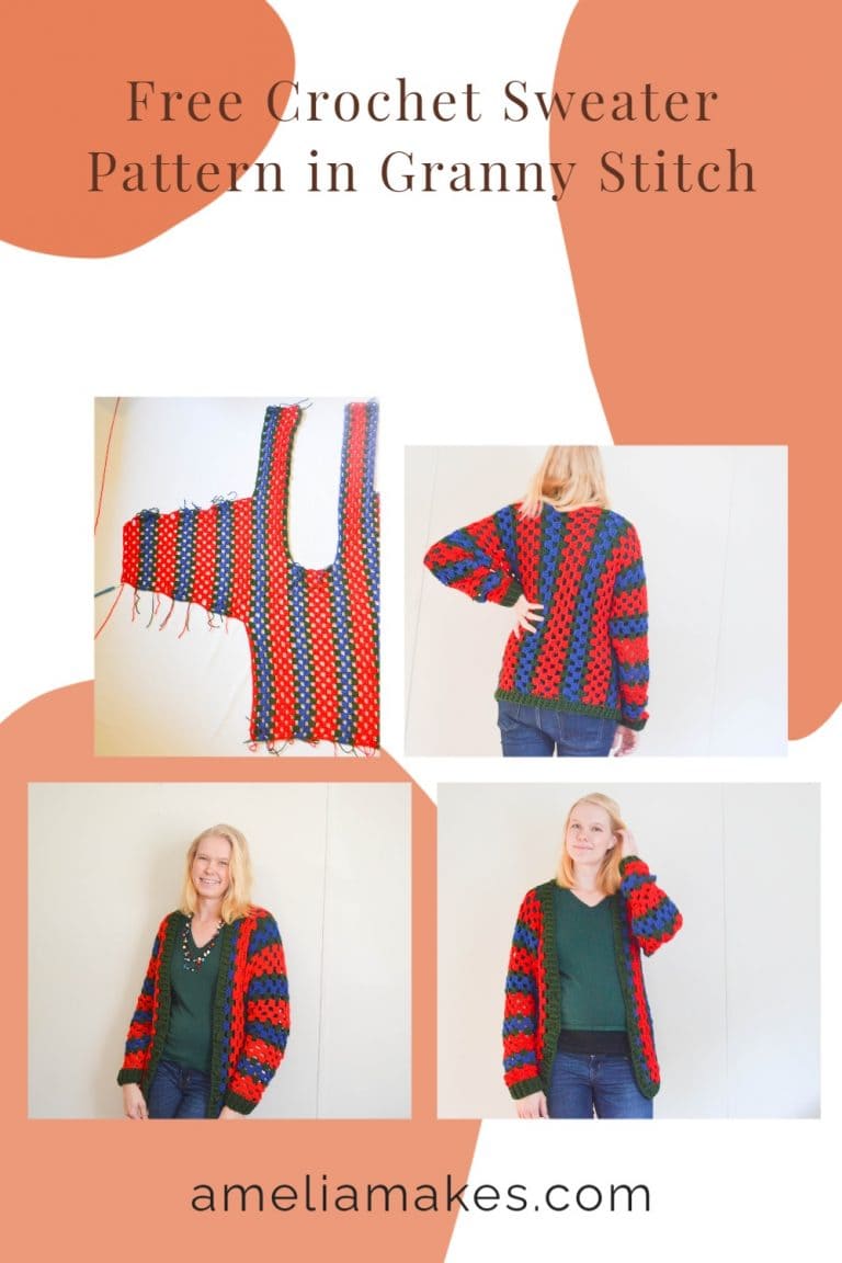 The Granny Gift Cardigan: Free Crochet Sweater Pattern - Amelia Makes