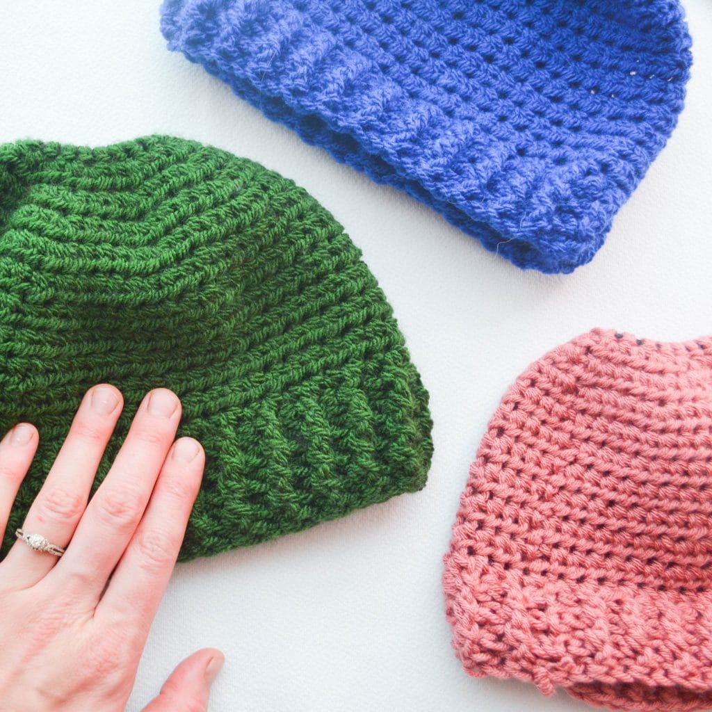 Messy Bun Hat Crochet Pattern Featured Image