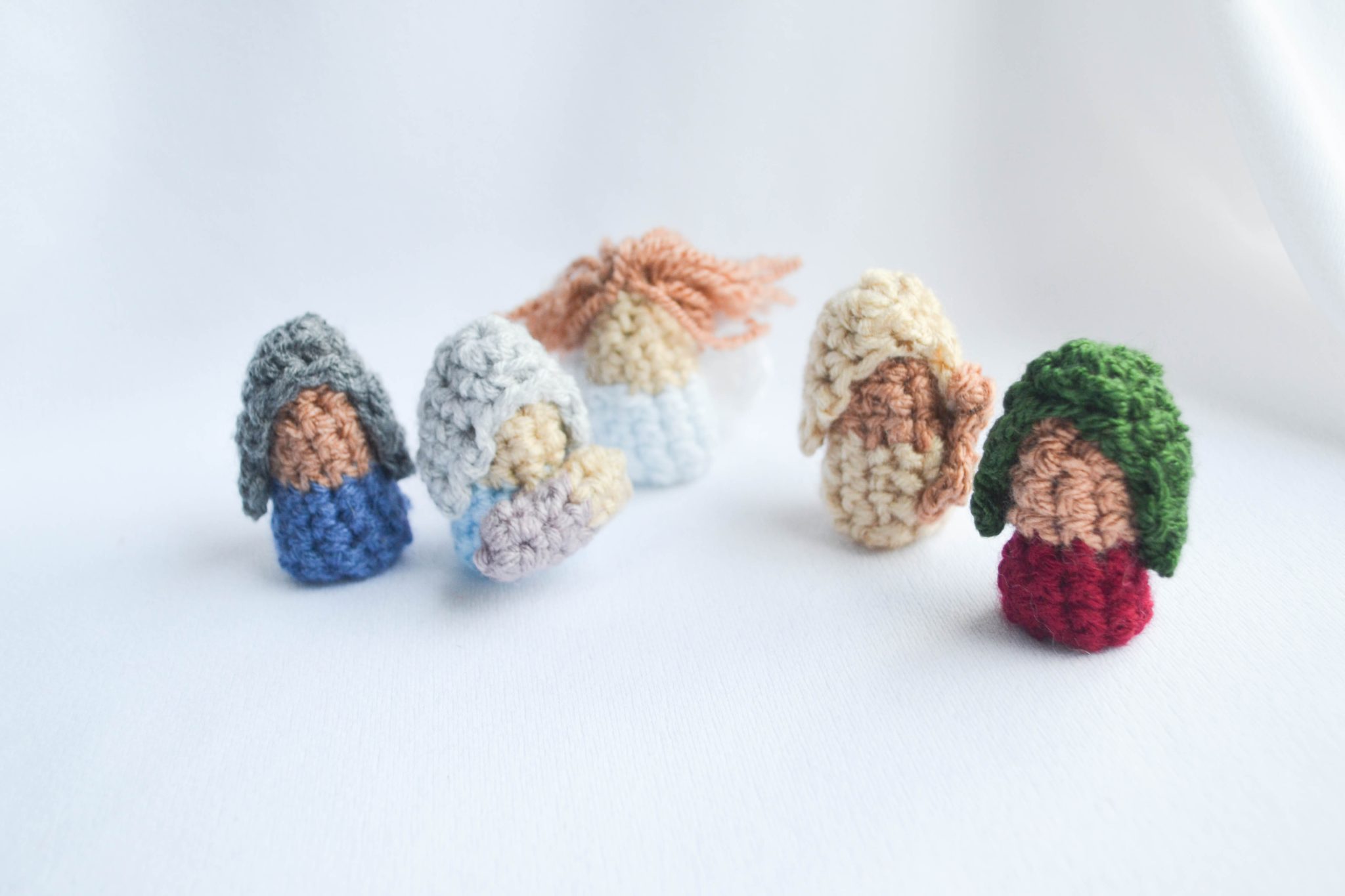 Nativity Crochet Finger Puppets- Free Pattern - Amelia Makes