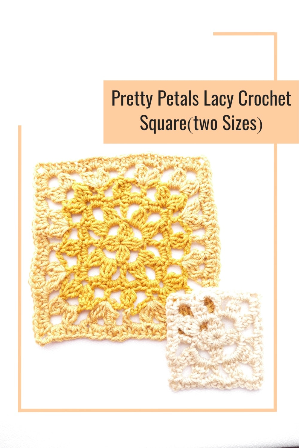Pretty Petals Crochet Square- Free Pattern + Video - Amelia Makes