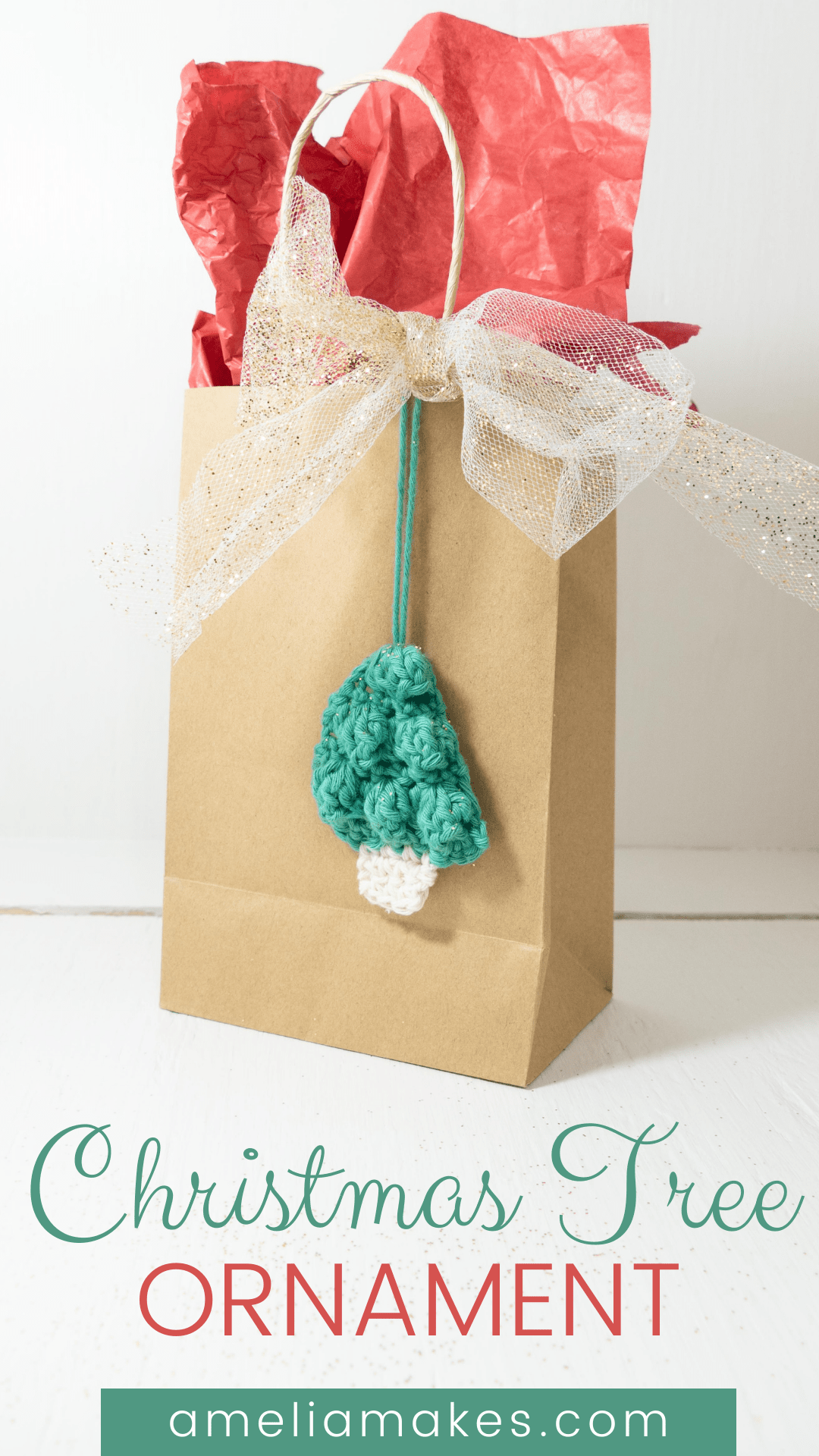 15 Minute Crochet Christmas Tree Ornament- Free Pattern + Video ...