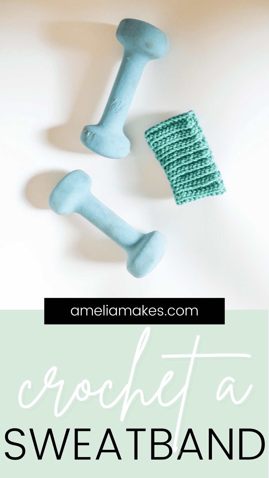 1 Hour Crochet Sweatband Free Pattern + Video Tutorial Amelia Makes