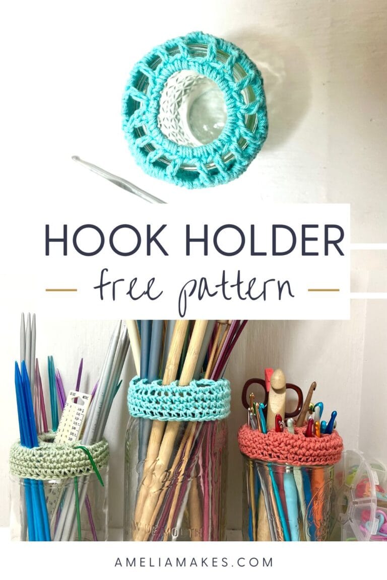 Crochet your own Hook OrganizerFree Pattern and Video Amelia Makes
