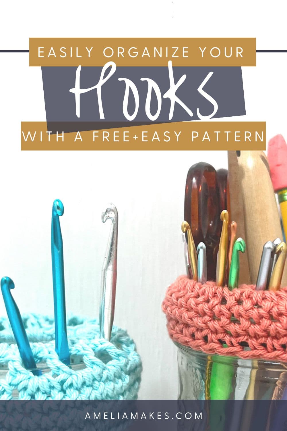 Crochet your own Hook OrganizerFree Pattern and Video Amelia Makes