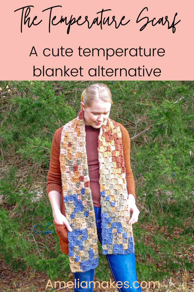 Crochet CornertoCorner Temperature Scarf Pattern + Video Tutorial