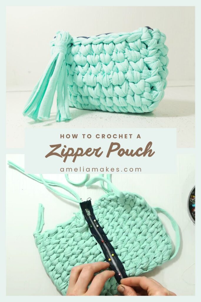 How to Crochet A zipper pouch