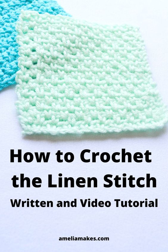 how to crochet the linen stitch