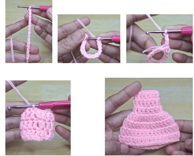 crochet the dress of the doll