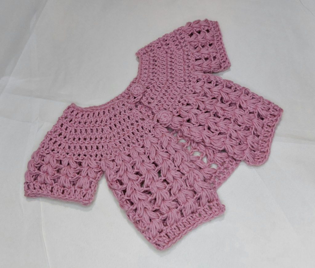 Crochet baby cardigan