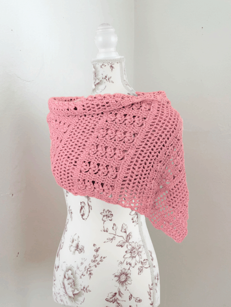 The Lotus Lace Wrap – Free Crochet Shawl Pattern